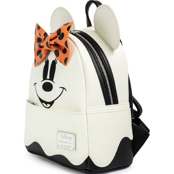 Loungefly Ghost Minnie Glow in the Dark Backpack - Picture 2 of 7